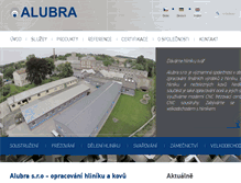 Tablet Screenshot of alubra.cz